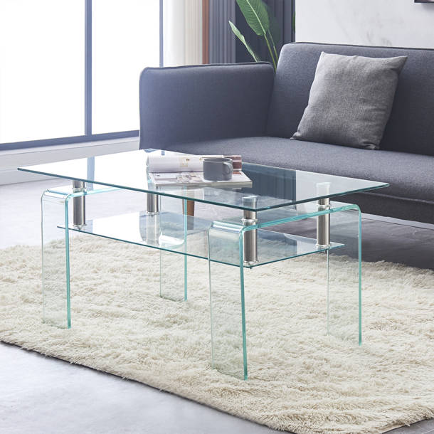 Wade Logan® Ghita Glass Pedestal End Table & Reviews Wayfair